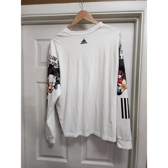 Adidas Long Sleeve Graphic Pride Tee "Let Love Be Your Legacy" (L) - Picture 2 of 7